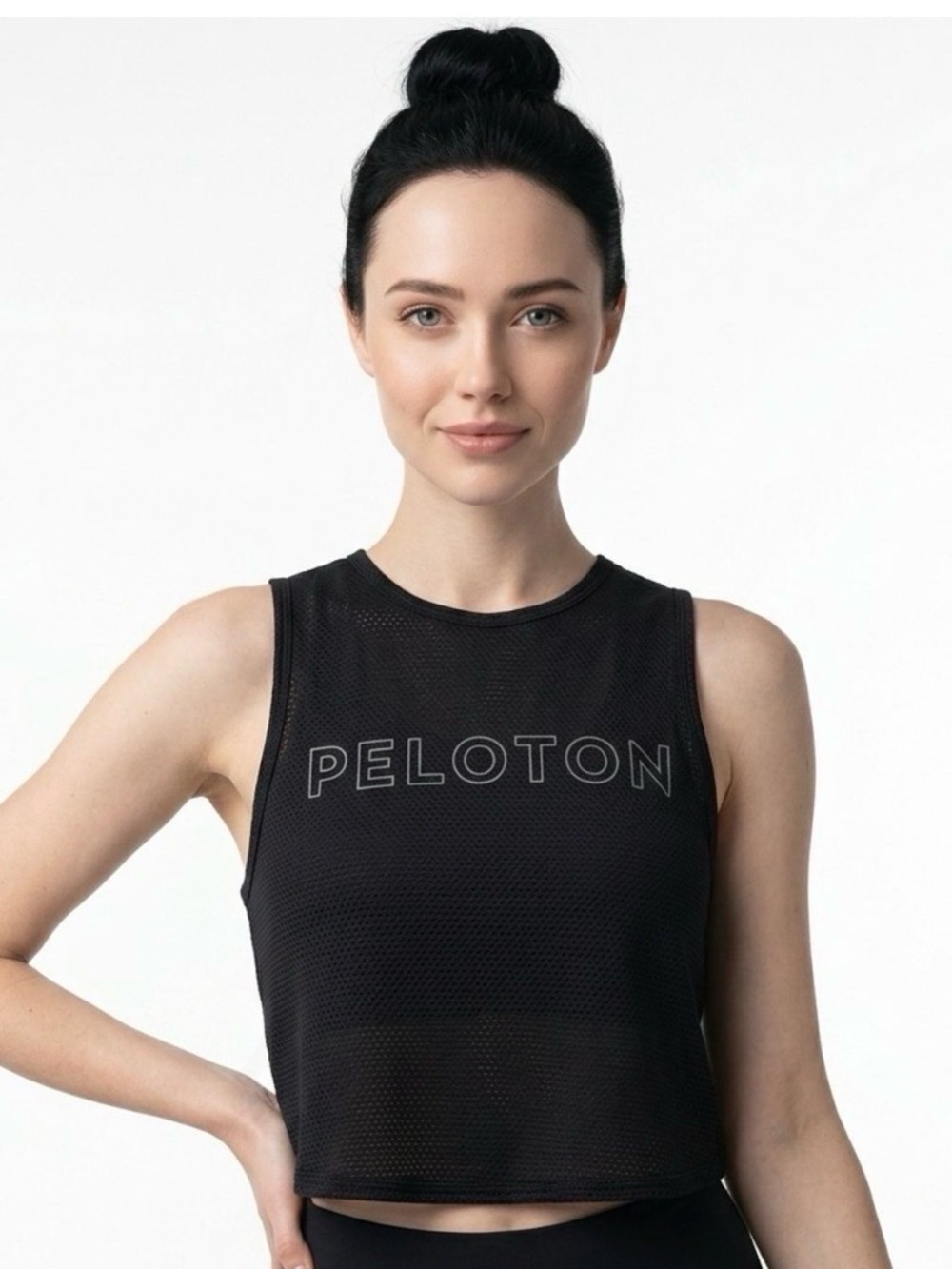 Peloton & Lululemon Fast As Light Cropped Fitness Tank